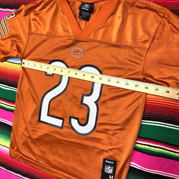 NFL Reebok Chicago Bears Jersey Youth M Devin Hester # 23 Orange VTG - Picture 6 of 7